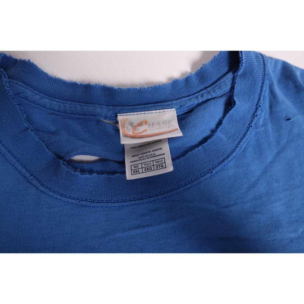 Vintage Chase Authentics Jeff Gordon Pepsi Racing T-Shirt Blue 2XL Distressed - Picture 3 of 8